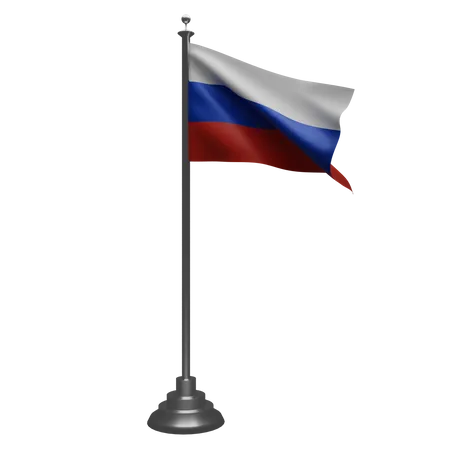 Russische Flagge  3D Illustration