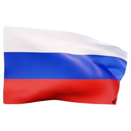 Russland Flagge  3D Icon