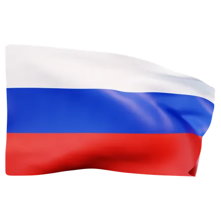 Russland Flagge  3D Icon