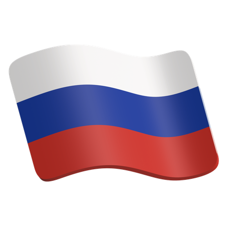 Russland Flagge  3D Icon