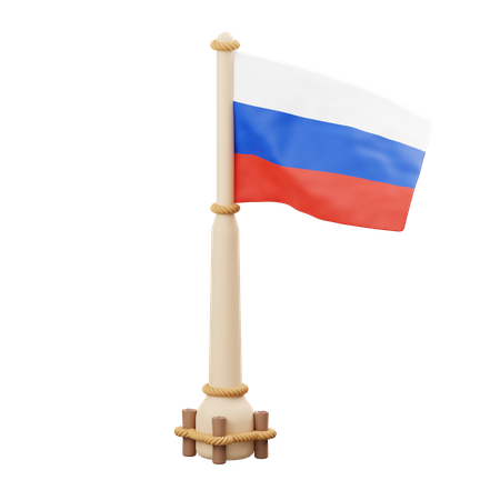 Russland Flagge  3D Icon