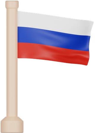 Russland Flagge  3D Icon