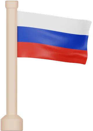 Russland Flagge  3D Icon