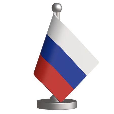 Russland Tischflagge  3D Icon