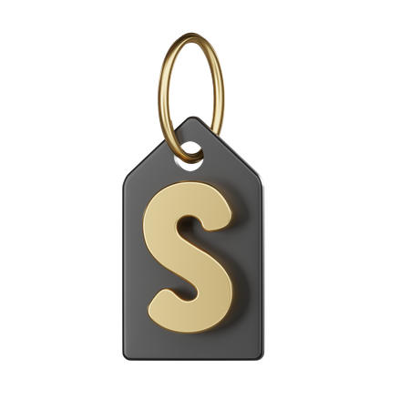 S Tag  3D Icon