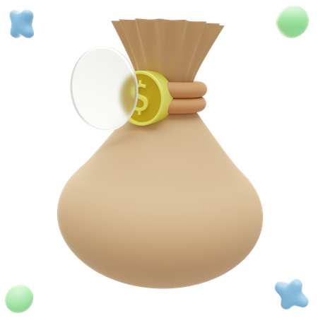 Sack of money  3D Illustration