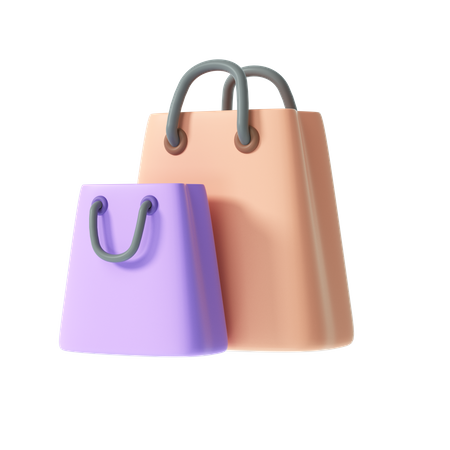 Sacolas de compras  3D Illustration