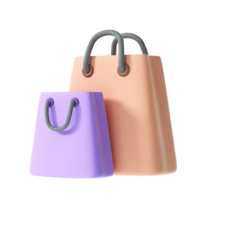 Sacolas de compras  3D Illustration