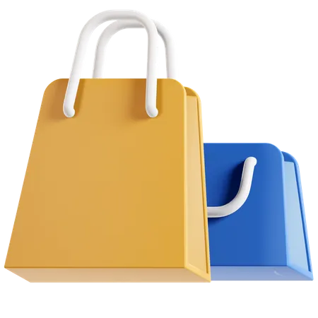 Sacolas de compras  3D Illustration