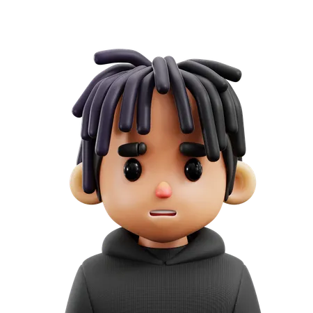 Sad Boy  3D Icon