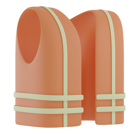 Safety Jacket  3D Illustration