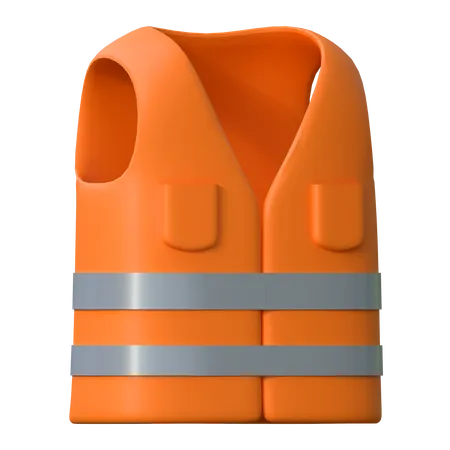 Safety Jacket  3D Icon