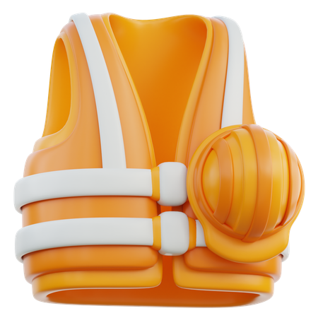 Safety Vest  3D Icon