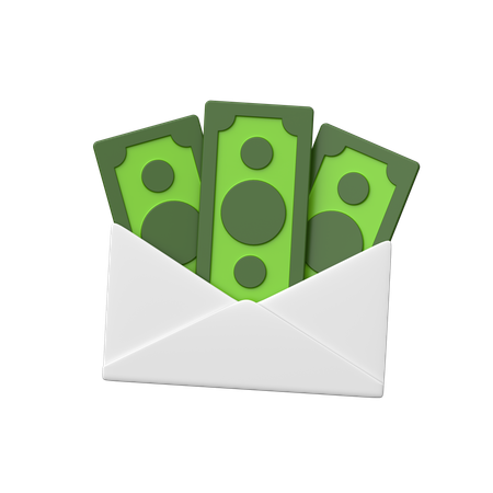 Courrier de salaire  3D Icon