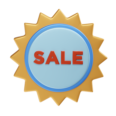 Sale Badge  3D Illustration