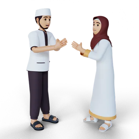 Saludos musulmanes en Ramadán  3D Illustration