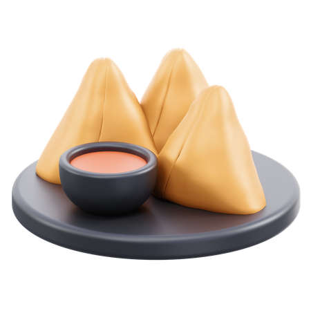 Samosas  3D Icon