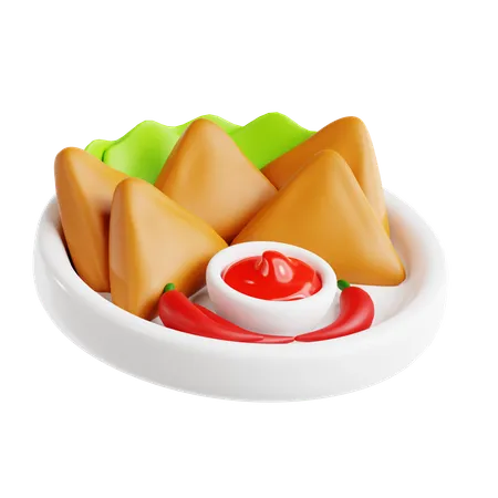 Samosas  3D Icon