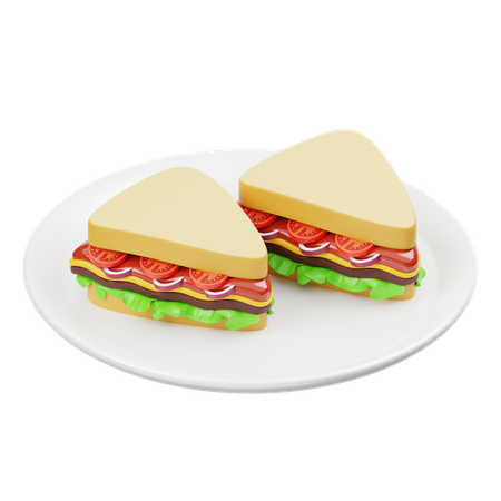 Sandwich  3D Icon