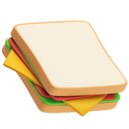 Sandwich  3D Illustration