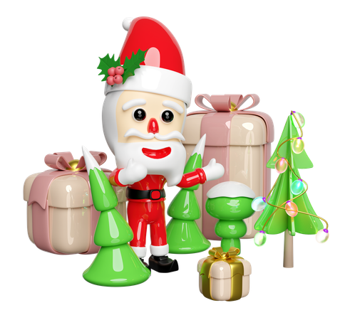 Santa Claus  3D Illustration