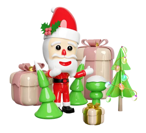 Santa Claus  3D Illustration