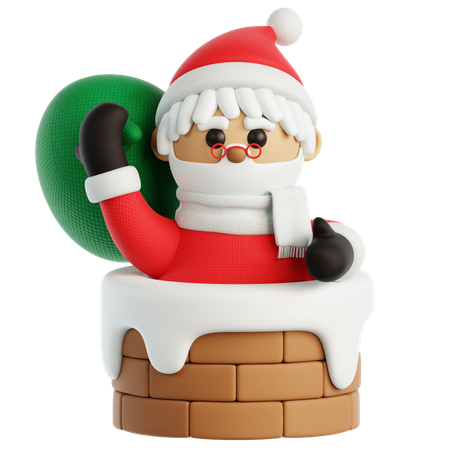 Santa Claus  3D Icon