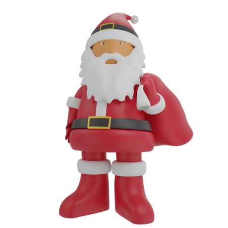 Santa Claus  3D Icon