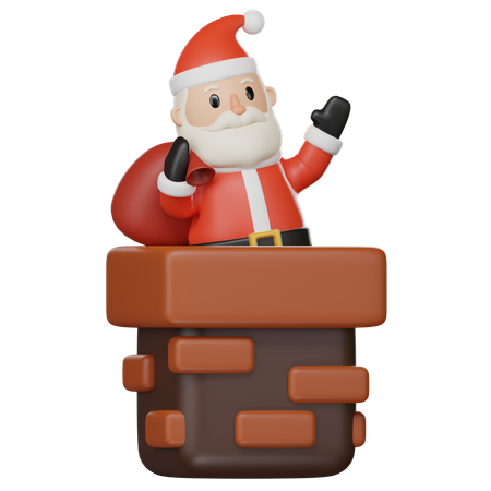 Santa Claus  3D Icon