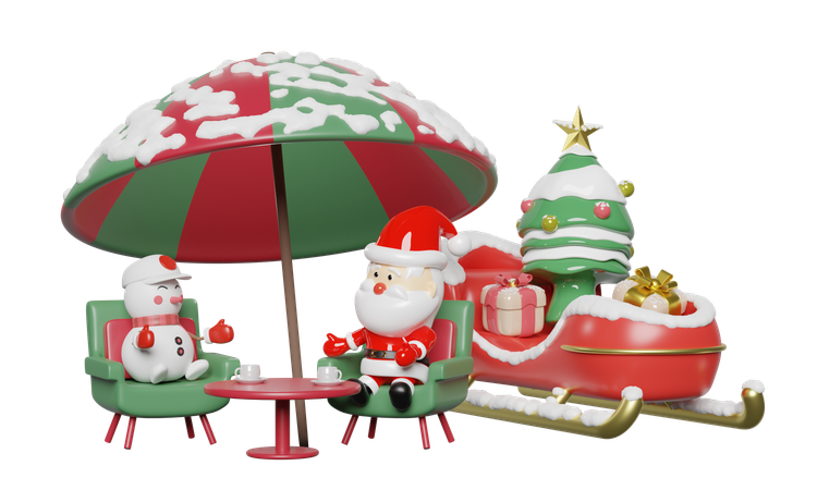 Santa Claus  3D Icon