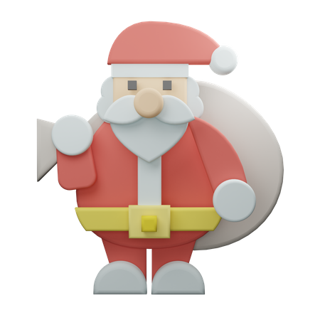 Santa Claus  3D Illustration