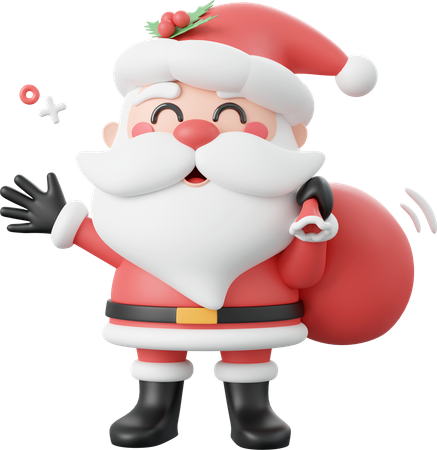 Santa Claus  3D Icon