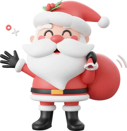 Santa Claus  3D Icon