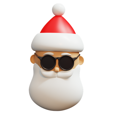 Santa Face  3D Icon