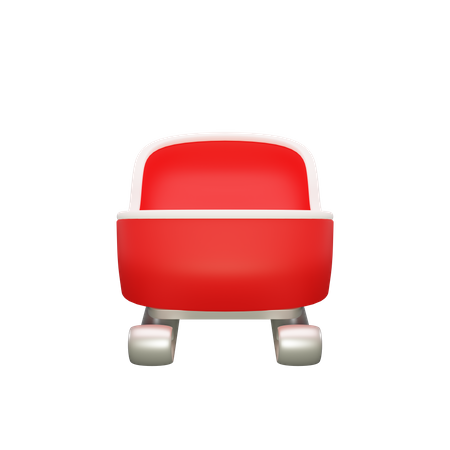 Santa Sleigh  3D Icon