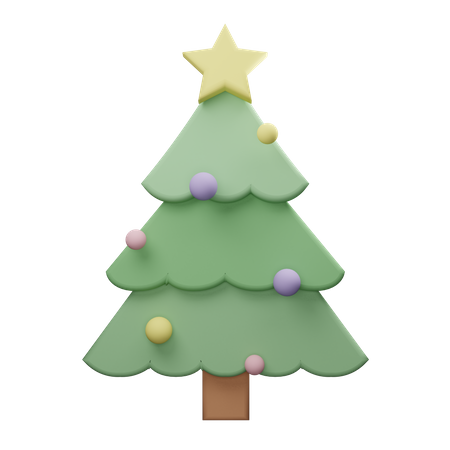 Sapin de Noël  3D Illustration