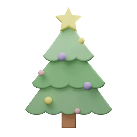 Sapin de Noël  3D Illustration