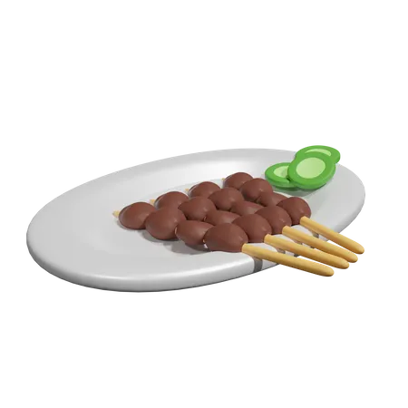 Satay  3D Icon