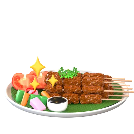 Sate  3D Icon