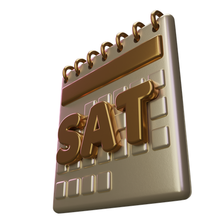 Saturday Calendar  3D Icon