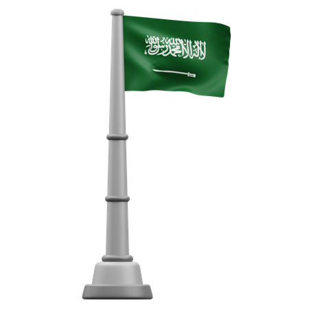 Saudi Arabia flag  3D Icon