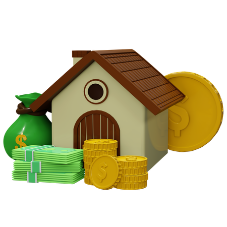 Savings For Home  3D Icon