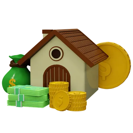 Savings For Home  3D Icon