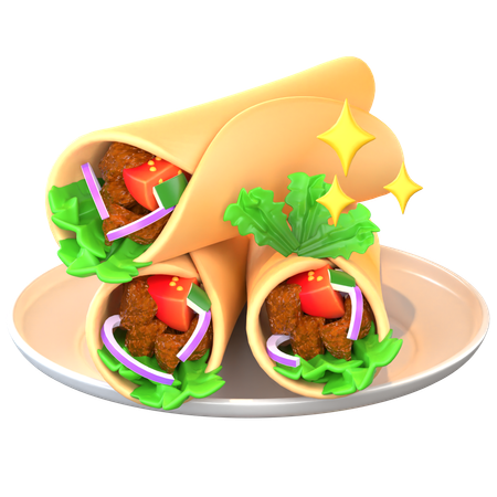 Sawarma  3D Icon