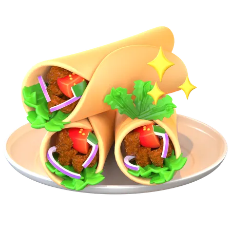 Sawarma  3D Icon