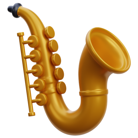 Saxofón  3D Icon