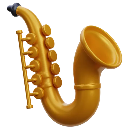 Saxofón  3D Icon