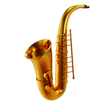 Saxofone  3D Illustration