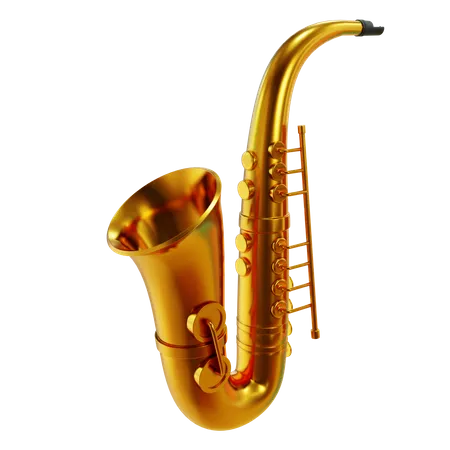 Saxofone  3D Illustration