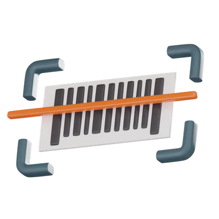 Analyse de code à barres  3D Icon